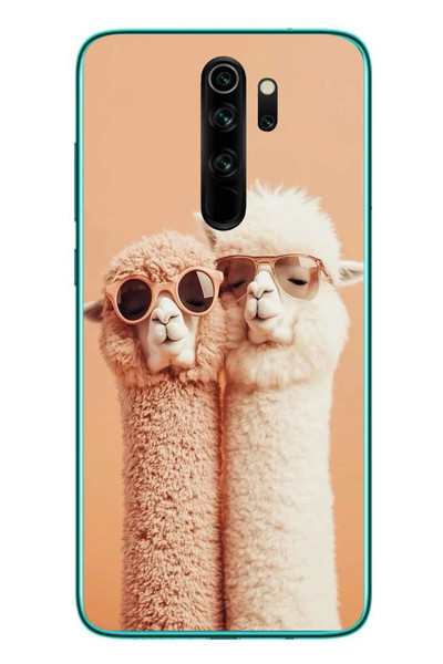 Le Balvo Redmi Note 8 Pro Uyumlu Sevgili Lamalar Baskılı Silikon Kılıf