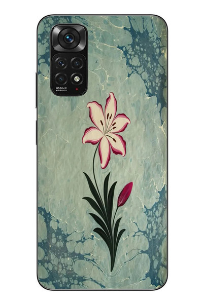 Le Balvo Redmi Note 11 - 11s Uyumlu Çiçek Deseni Baskılı Silikon Kılıf