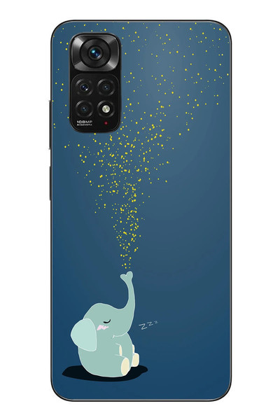 Le Balvo Redmi Note 11 - 11s Uyumlu Uyuyan Fil Baskılı Silikon Kılıf