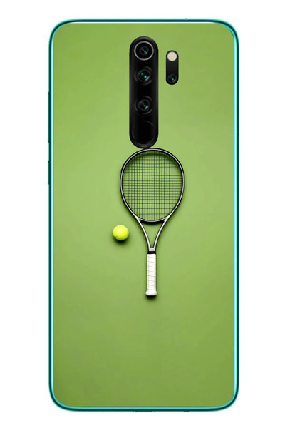 Le Balvo Redmi Note 8 Pro Uyumlu Tenis Raketi Baskılı Silikon Kılıf
