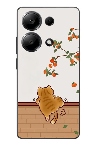 Le Balvo Redmi Note 13 Pro 4G Uyumlu Kedi Tırmanıyor Baskılı Silikon Kılıf