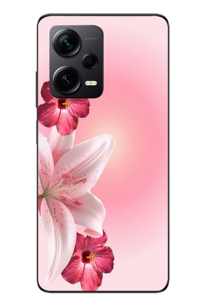 Le Balvo Redmi Note 12 Pro Plus Uyumlu Tematik Çiçek Baskılı Silikon Kılıf