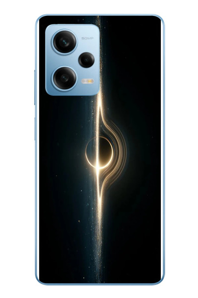 Le Balvo Redmi Note 12 Pro 5G Uyumlu Galaksi Uzay Baskılı Silikon Kılıf