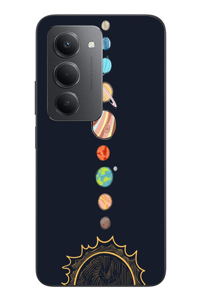 Le Balvo Redmi 15 Uyumlu Gezegenler Baskılı Silikon Kılıf