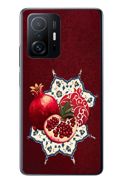 Le Balvo Xiaomi Mi 11 T-11 T Pro Uyumlu Nar Retro Baskılı Silikon Kılıf