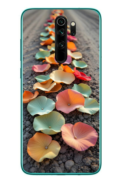 Le Balvo Redmi Note 8 Pro Uyumlu Toprakta Çiçekler Baskılı Silikon Kılıf