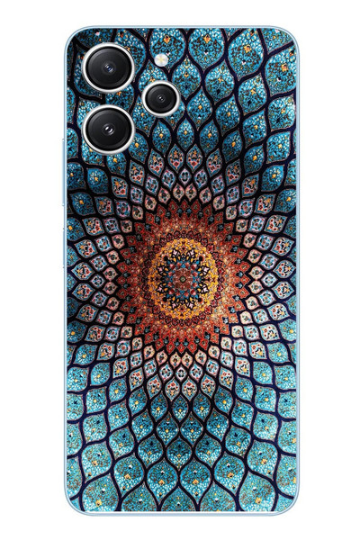 Le Balvo Redmi 12 Uyumlu İran Dokuması Baskılı Silikon Kılıf
