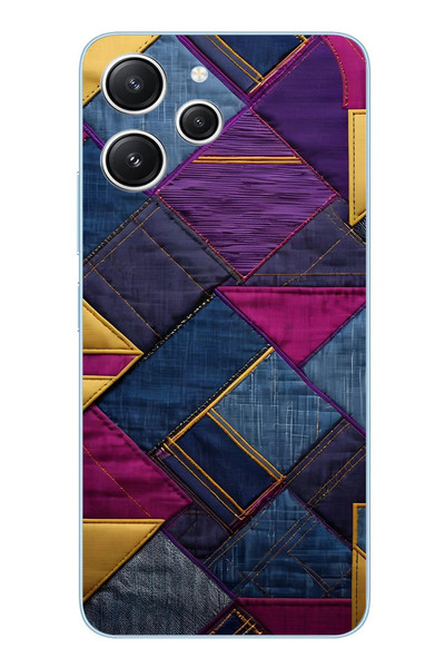 Le Balvo Redmi 12 Uyumlu Kot Deseni Baskılı Silikon Kılıf