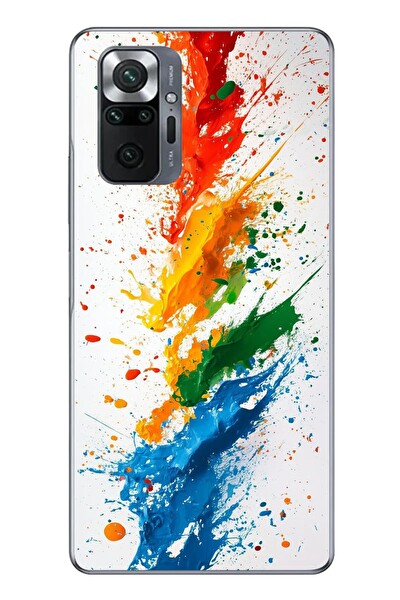 Le Balvo Redmi Note 10 Uyumlu Renk Skalası Baskılı Silikon Kılıf