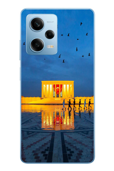 Le Balvo Redmi Note 12 Pro 5G Uyumlu Anıtkabir Baskılı Silikon Kılıf