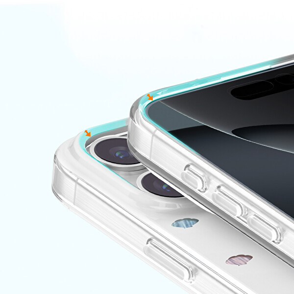 Başkenttekno iPhone 16 Pro Max Kılıf MagSafe Şarj Özellikli Premium Taş Detayli Axen Sert Beyaz