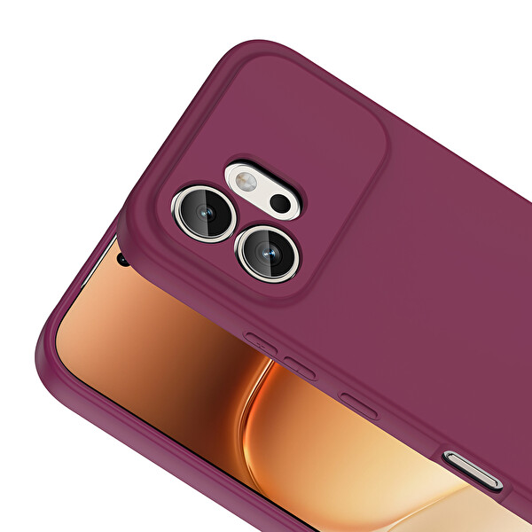 Başkenttekno Honor 600 5G Uyumlu Kılıf Kamera Korumali Mara Lansman Kapak