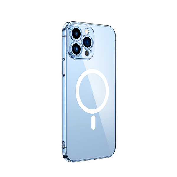 Başkenttekno iPhone 11 Pro Uyumlu Kamera Korumalı MagSafe Şarj Şeffaf Sararmaz London Sert Plastik Kapak Şeffaf