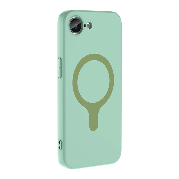 Başkenttekno iPhone 16E Kılıf M-Safe Şarj Özellikli Kamera Korumali Premium Soft Aris Silikon Kapak Turkuaz