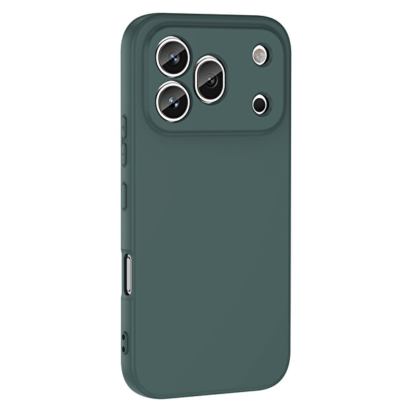 Başkenttekno Honor 600 Pro 5G Uyumlu Kılıf Kamera Korumali Mara Lansman Kapak Koyu Yeşil