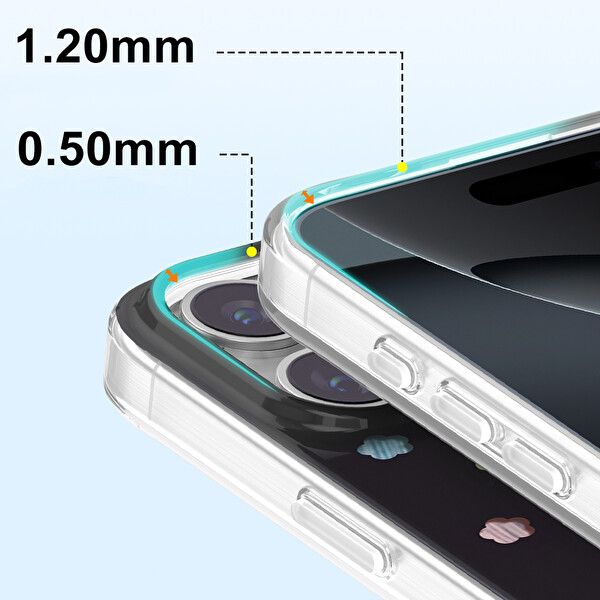 Başkenttekno iPhone 16 Pro Max Kılıf MagSafe Şarj Özellikli Premium Taş Detayli Axen Sert Siyah