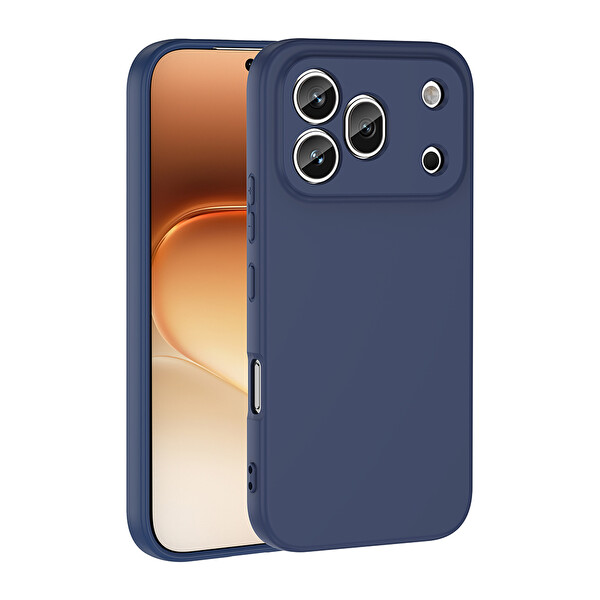Başkenttekno Honor 600 Pro 5G Uyumlu Kılıf Kamera Korumali Mara Lansman Kapak Lacivert