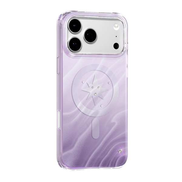 Başkenttekno iPhone 18 Pro Max Kılıf Premium MagSafe Şarj Özellikli Swaro Taşlı Rovix Sert