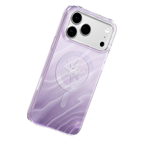 Başkenttekno iPhone 17 Pro Premium MagSafe Şarj Özellikli Orjinal Swaro Taşlı Rovix Sert