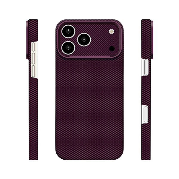 Başkenttekno iPhone 17 Pro Uyumlu 400D M-Safe Şarj Özellikli Kılıf Premium Paris Zerre Sert