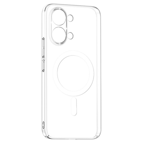 Başkenttekno Xiaomi Poco X8 Pro Max Uyumlu Kamera Korumalı MagSafe Şarj Şeffaf Sararmaz London Sert Plastik Şeffaf