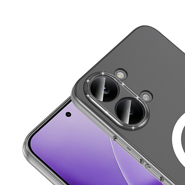 Başkenttekno Xiaomi Poco X8 Pro Max Uyumlu Kamera Korumalı MagSafe Şarj Şeffaf Sararmaz London Sert Plastik Şeffaf