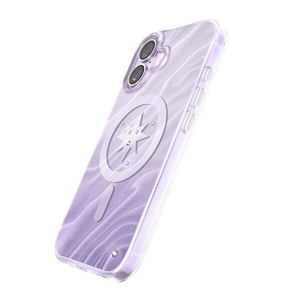 Başkenttekno iPhone 17 Premium MagSafe Şarj Özellikli Orjinal Swaro Taşlı Rovix Sert