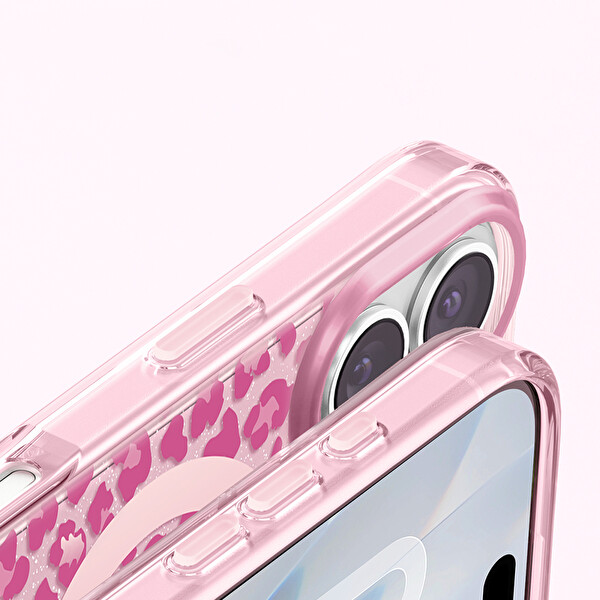 Başkenttekno iPhone 17 Kılıf MagSafe Şarj Özellikli Veyro TPU Kapak Pembe