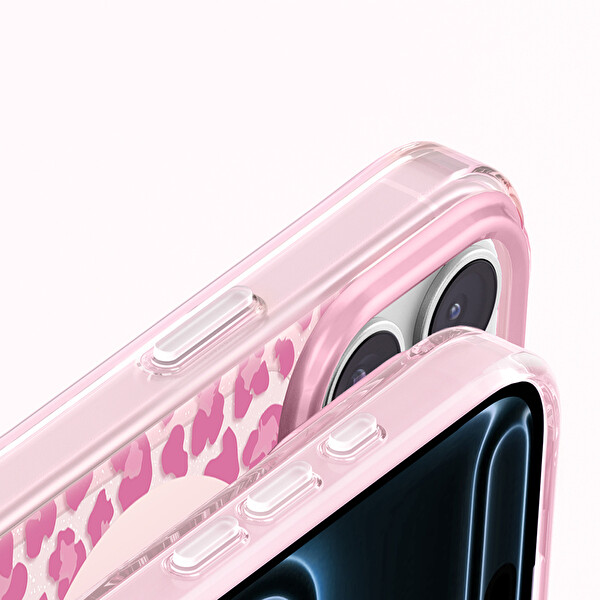 Başkenttekno iPhone 17 Pro Max Kılıf MagSafe Şarj Özellikli Veyro TPU Kapak Pembe