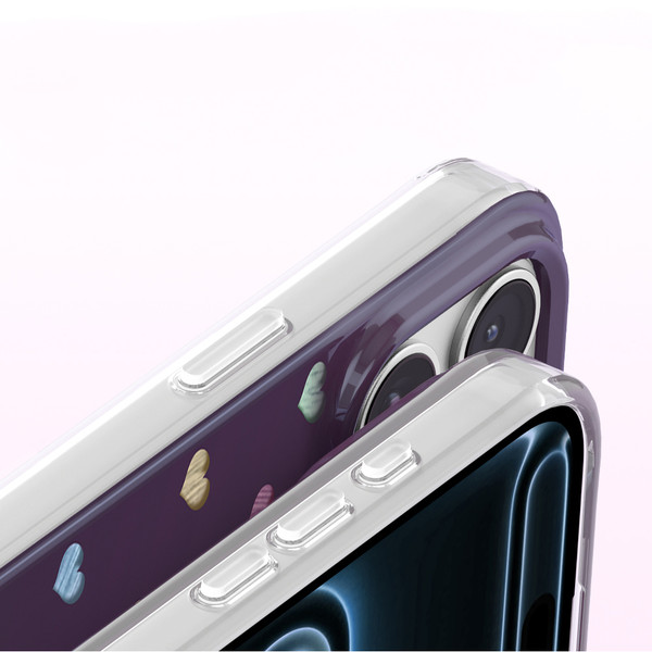 Başkenttekno iPhone 18 Pro Kılıf MagSafe Şarj Özellikli Premium Taş Detayli Axen Sert Mürdüm