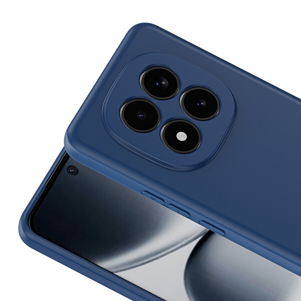 Başkenttekno Xiaomi Redmi Note 15 Pro 4G Uyumlu Kılıf Kamera Korumali Mara Lansman Kapak Lacivert