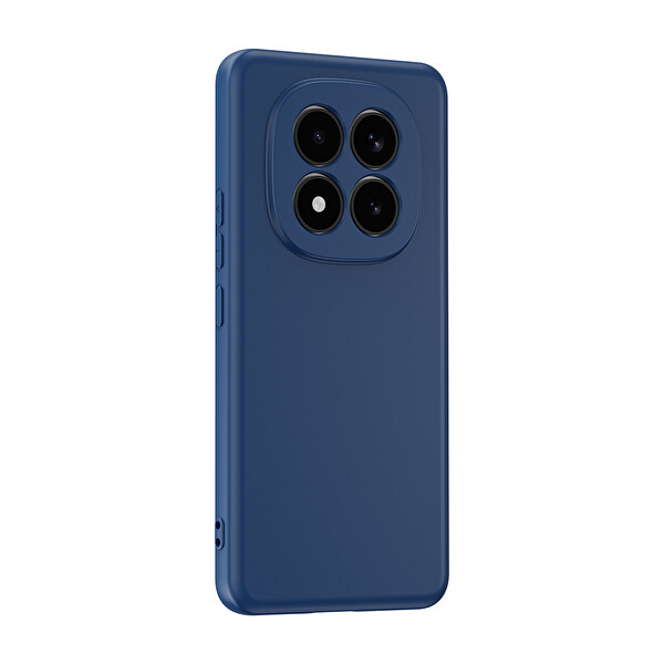 Başkenttekno Xiaomi Redmi Note 15 Pro 4G Uyumlu Kılıf Kamera Korumali Mara Lansman Kapak Lacivert
