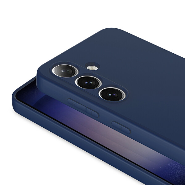 Başkenttekno Samsung Galaxy S26 Uyumlu Kılıf Kamera Korumali Mara Lansman Kapak Lacivert
