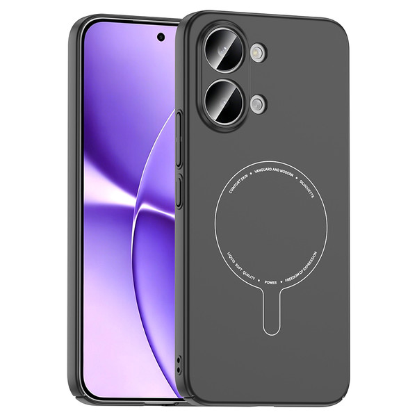 Başkenttekno Xiaomi Poco X8 Pro Max Uyumlu MagSafe Özellikli Elio Kamera Korumalı Sert Kapak Kılıf Siyah