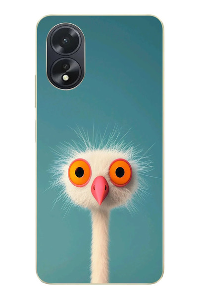 Le Balvo Oppo A38 Uyumlu Şaşkın Hayvan Baskılı Silikon Kılıf