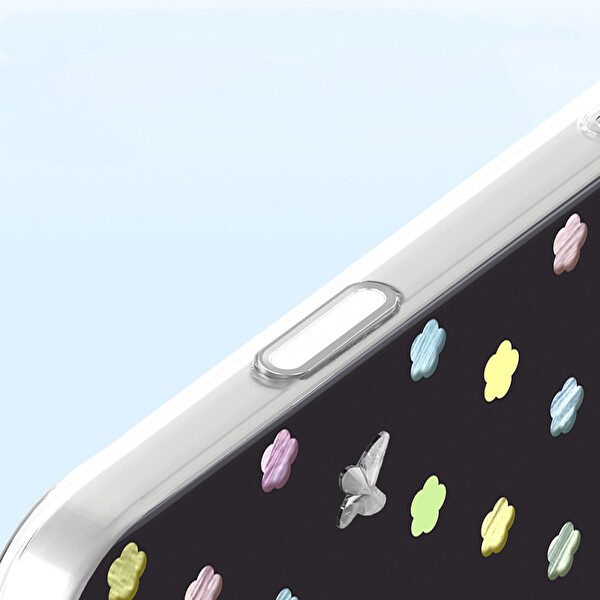 Başkenttekno iPhone 17 Pro Max Kılıf MagSafe Şarj Özellikli Premium Taş Detayli Axen Sert Siyah