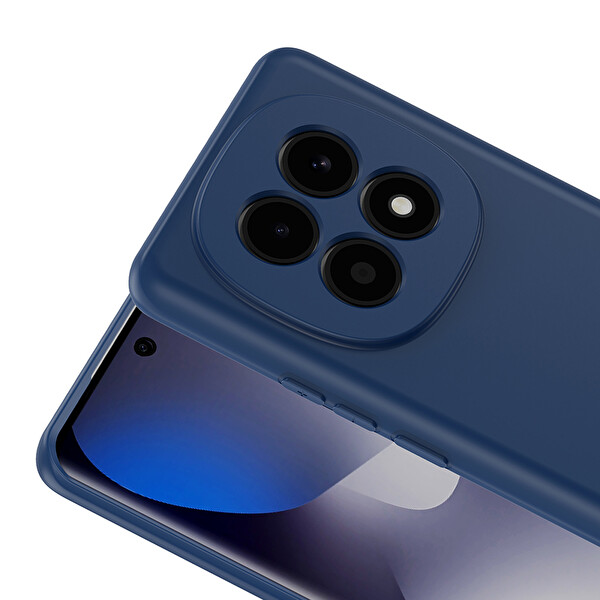 Başkenttekno Xiaomi Redmi Note 15 4G Uyumlu Kılıf Kamera Korumali Mara Lansman Kapak Lacivert