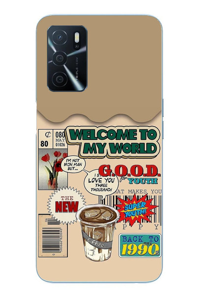 Le Balvo Oppo A16 Uyumlu Doksanlar Gençliği Baskılı Silikon Kılıf