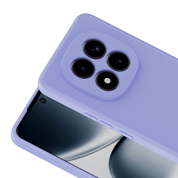 Başkenttekno Xiaomi Redmi Note 15 Pro Uyumlu Kılıf Kamera Korumali Mara Lansman Kapak Lila