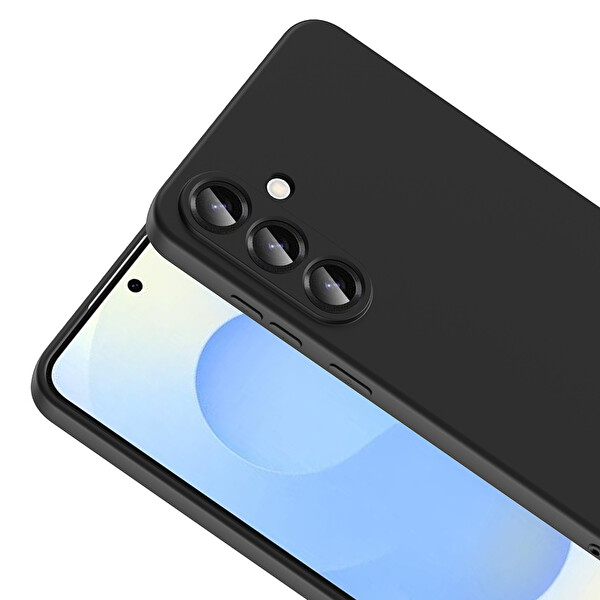 Başkenttekno Samsung Galaxy S26 FE Uyumlu Kılıf Kamera Korumali Mara Lansman Kapak Siyah