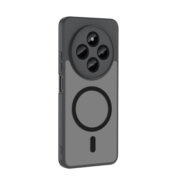 Başkenttekno Xiaomi Redmi 14C 4G Uyumlu Kılıf Mat Magsafe Şarj Hassas Butonlu Yumuşak Kenarlı Babet Kapak Siyah