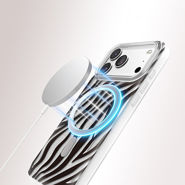 Başkenttekno iPhone 18 Pro Max Kılıf MagSafe Şarj Özellikli Veyro TPU Kapak Siyah