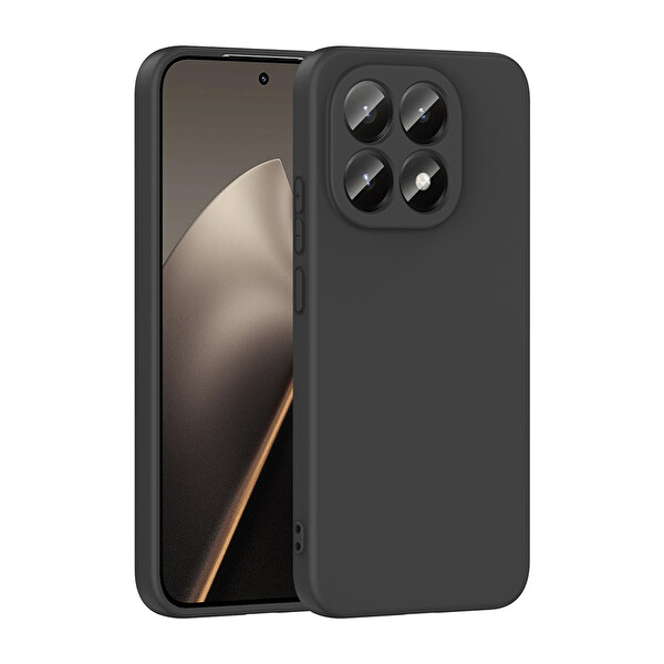Başkenttekno Xiaomi 15T Uyumlu Kılıf Kamera Korumali Mara Lansman Kapak Siyah
