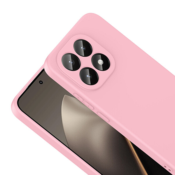 Başkenttekno Xiaomi 15T Uyumlu Kılıf Kamera Korumali Mara Lansman Kapak Açık Pembe