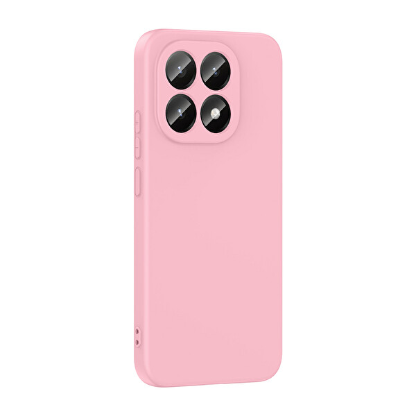 Başkenttekno Xiaomi 15T Uyumlu Kılıf Kamera Korumali Mara Lansman Kapak Açık Pembe
