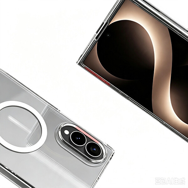 Başkenttekno Samsung Galaxy Z Fold 8 Kılıf Kamera Korumalı Kablosuz Şarj Özellikli Sararmaz Sert PC Porto Kapak Şeffaf