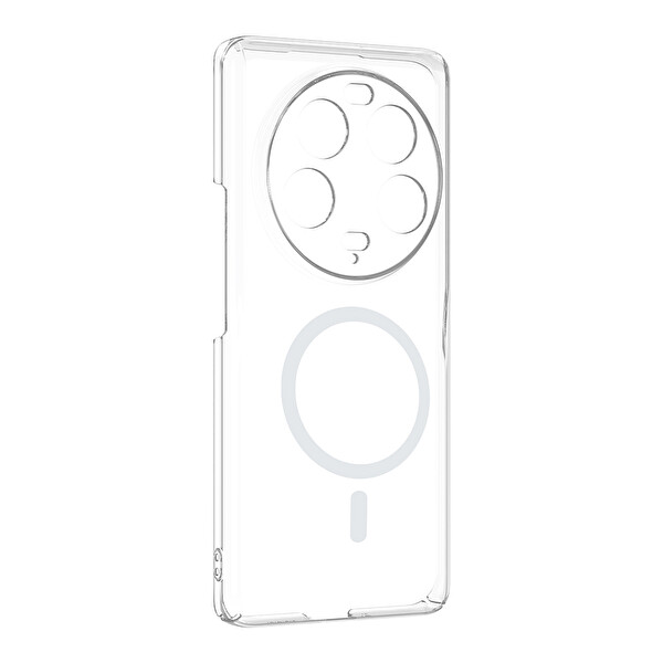 Başkenttekno Xiaomi 13 Ultra Uyumlu Kamera Korumalı MagSafe Şarj Şeffaf Sararmaz London Sert Plastik Kapak Şeffaf