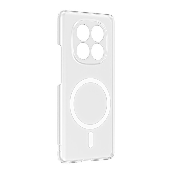 Başkenttekno Xiaomi Redmi Note 15 4G Uyumlu Kamera Korumalı MagSafe Şarj Şeffaf Sararmaz London Sert Plastik Şeffaf