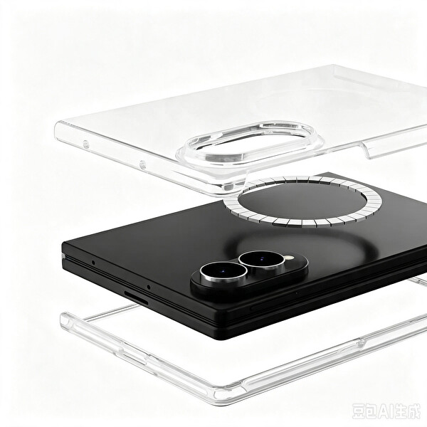 Başkenttekno Samsung Galaxy Z Fold 8 Uyumlu Kamera Korumalı MagSafe Şarj Şeffaf Sararmaz London Sert Plastik Şeffaf