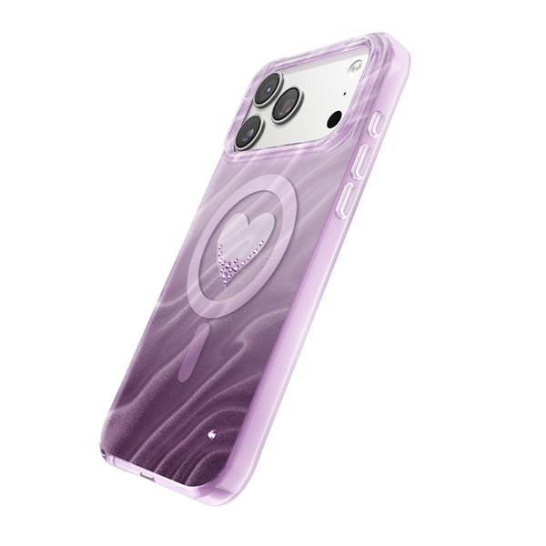 Başkenttekno iPhone 17 Pro Max Premium MagSafe Şarj Özellikli Orjinal Swaro Taşlı Rovix Sert Mor